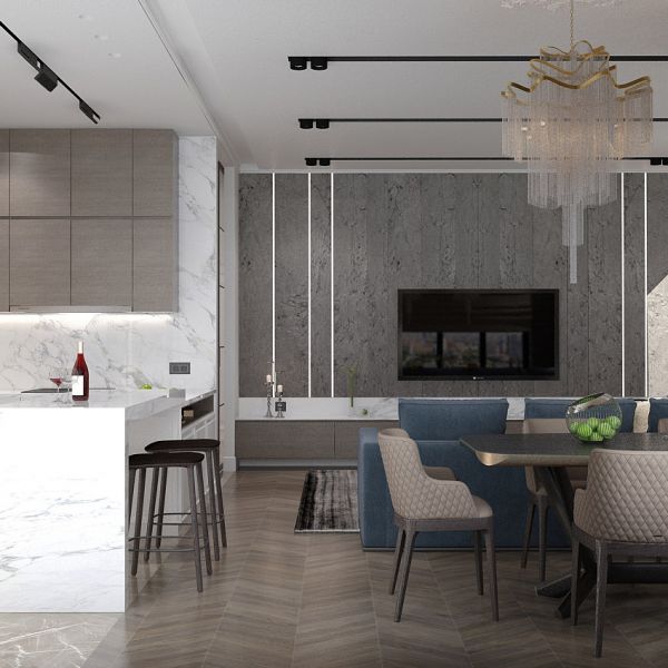 Квартира в современном стиле 115 м/кв - Metrix Design Сочи