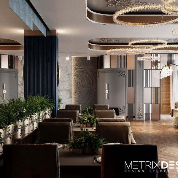 Проект ресторана Б А Я З Е Т - Metrix Design Сочи